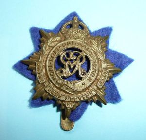 Royal Army Service Corps (RASC) George V (GV) pattern brass …