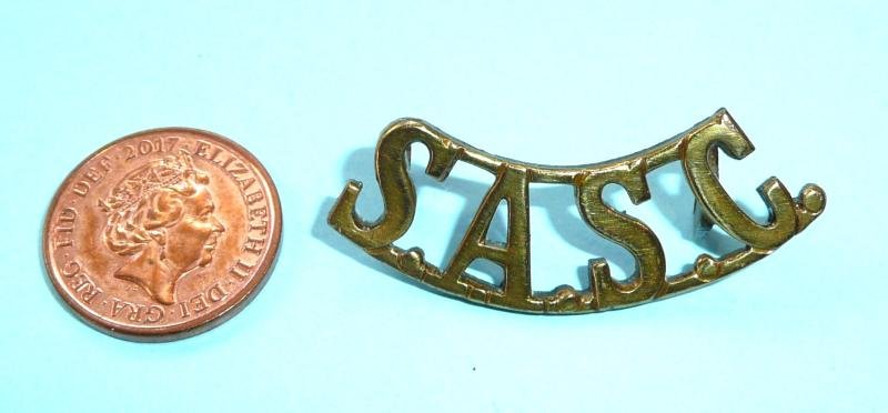 SASC Small Arms School Corps Brass Shoulder Title — image 2