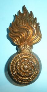 Royal Fusiliers City of London Regt. Edwardian OR's fur-cap grenade …