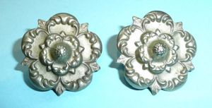 4th West York Militia Matched Pair of White Metal Collar …