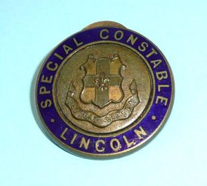 WW1 Lincoln Special Constable Constabulary Police Mufti Lapel Pin Brooch …