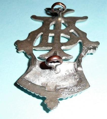 21st (Empress of India's) Lancers Cast White Metal NCOs Rank Arm Badge - Stippled Version — image 4