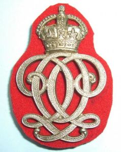 7th Queen's Own Hussars NCO's White Metal Arm Badge on …
