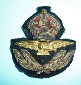 WW2 Royal Air Force (RAF) Officer 's Kings Crown Bullion …
