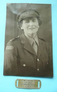 WW2 Original Portrait Photo of ATS plus Sterling Silver ID …