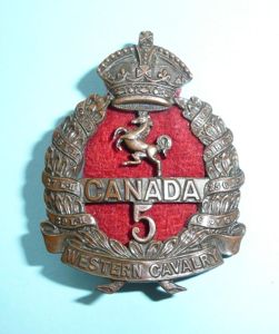 WW1 Canada - 5th Infantry Battalion (Western Cavalry) Canadian Expeditionary …