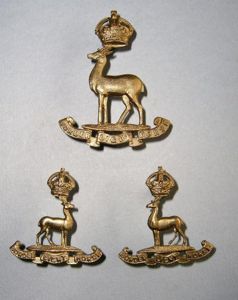 South Africa - Border Light Horse Cap Badge and Collar …