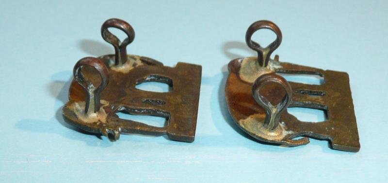 WW2 Indian Army - 1st Punjab Regiment  Officer's Pair of Facing Collar Badges — image 4