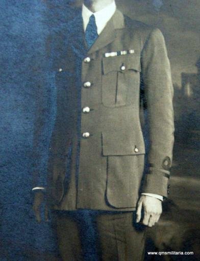 Original postcard - unidentified Naval Officer in sun helmet — image 2