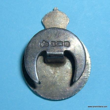 Hallmarked Silver Officer's Regular Army Reserve Mufti Buttonhole — image 2