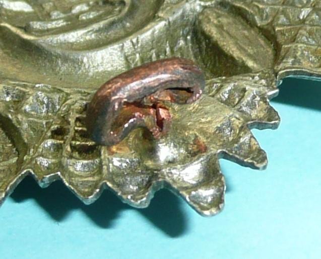 Highland Light Infantry (Territorial Battalion) White Metal Glengarry Cap Badge - South Africa Scroll — image 3