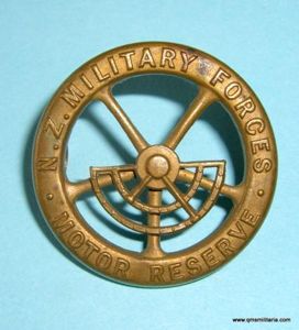 WW1 New Zealand NZ Military Forces Motor Reserve of Officers' …