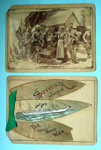 2nd Anglo - Boer War Silver Leaves Art Card - …