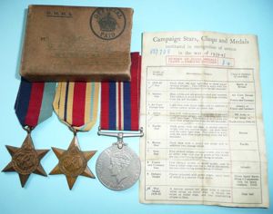 WW2 Campaign Medals Boxed with Entitlement Slip - 107th Royal …