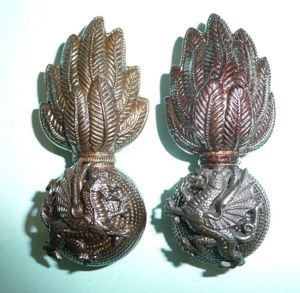 Royal Welsh Fusiliers Officers OSD Facing Pair of Upright Collar …