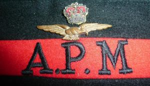 Royal Air Force (RAF) APM (Assistant Provost Marshall) Bullion Metal …