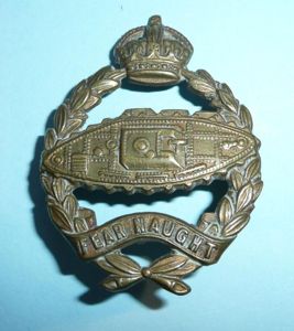 RTR Royal Tank Regiment Cast Brass Collar Badge as worn …
