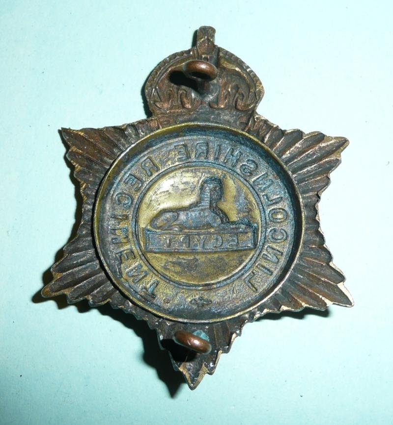 2nd Battalion Band The Lincolnshire Regiment Musicians Brass Metal Foreign Helmet Pagri Badge — image 3