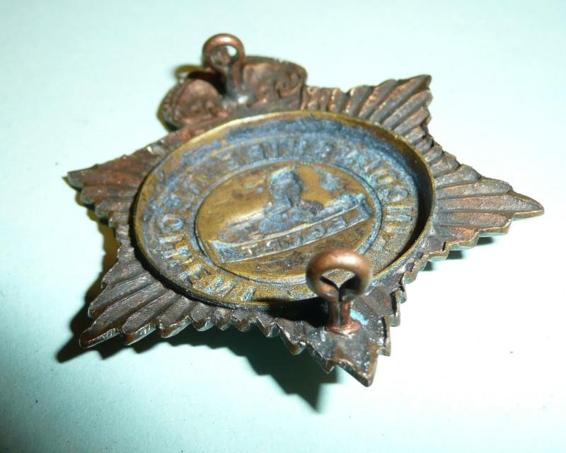 2nd Battalion Band The Lincolnshire Regiment Musicians Brass Metal Foreign Helmet Pagri Badge — image 5