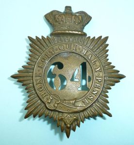 64th Regiment of Foot (North Staffordshire) Other Ranks Quilted Shako …
