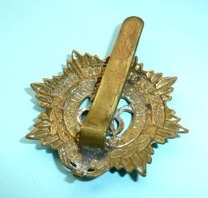 WW2 Royal Army Service Corps (RASC) GVI Issue Other Ranks Gilding Metal Brass Cap Badge — image 3