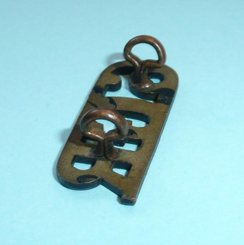 6GR - 6th Queen Elizabeth's Own Gurkha Rifles Blackened Brass Shoulder Title — image 3