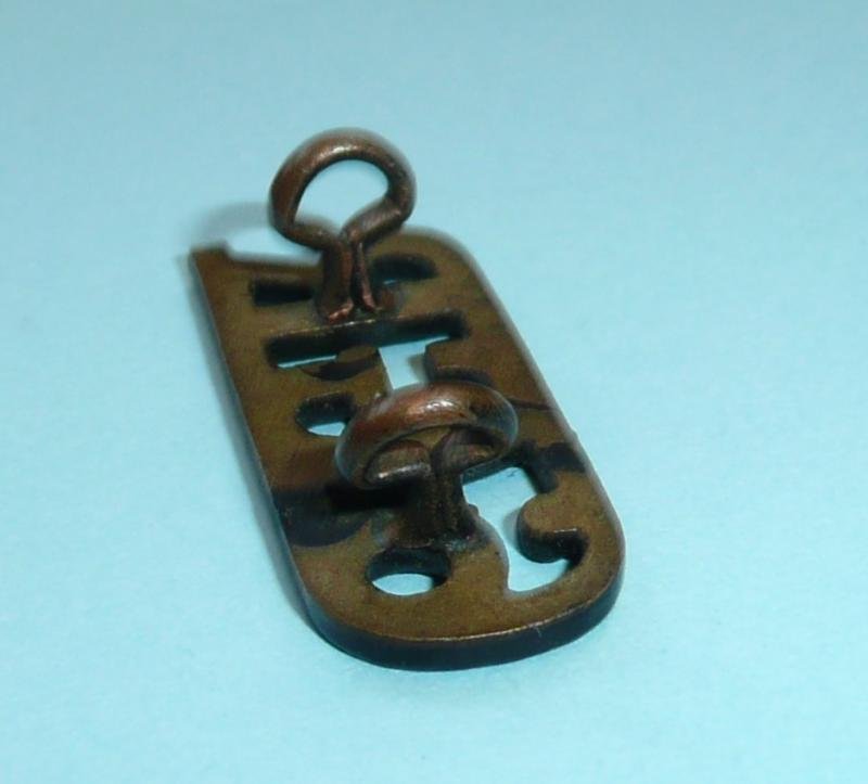 6GR - 6th Queen Elizabeth's Own Gurkha Rifles Blackened Brass Shoulder Title — image 4