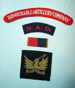 A Selection of Cloth items to the Honourable Artillery Company …