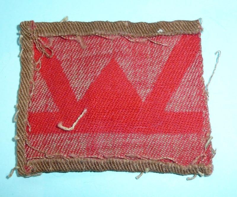 WW2 53rd Welsh Division (TA) Printed Cloth Formation Sign Flash Patch Badge — image 2
