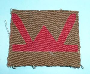WW2 53rd Welsh Division (TA) Printed Cloth Formation Sign Flash …