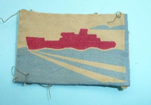 WW2 80th Infantry Division Printed Cloth Formation Sign