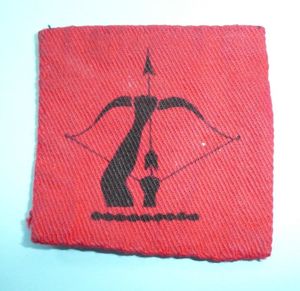 Anti-Aircraft Command - Printed Cloth Formation Designation Flash Badge