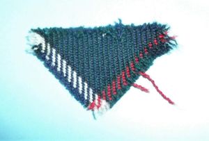 WW2 6th Battalion Seaforth Highlanders tartan formation sign regimental flash …