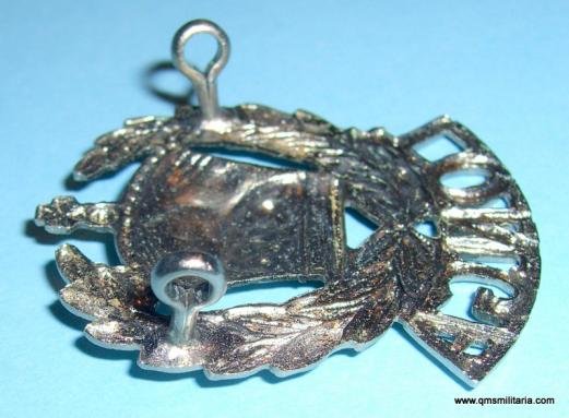 South Pacific Tonga Police Chromed White Metal Cap Badge — image 3