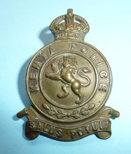 East Africa - Kenya Police Gilding Metal Cap Badge, King's …