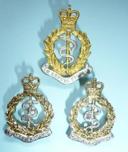 Royal Army Medical Corps RAMC Officer's Gilt & Silver Plate …