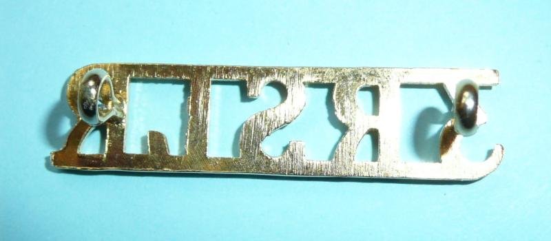 West Africa - 3RSLR (3rd Bn Republic Of Sierra Leone Regiment / Army) Gilt Metal Shoulder Title — image 2