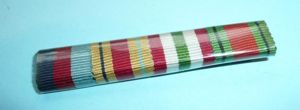 WW2 Miniature Campaign Medal Ribbon Bar, 1939-45 Star, Africa & …