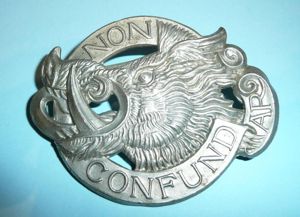 Scottish Aberdeen University Officer Training Corps OTC Glengarry Cap Badge, …