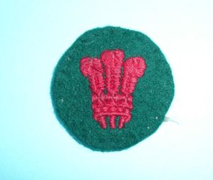 British Army North Wales District Western Command Formation Sign Flash …