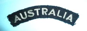 WW2 Royal Air Force Australia Nationality Embroidered Felt Cloth Shoulder …