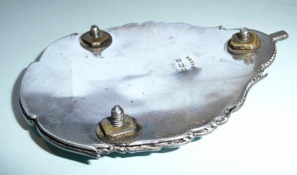 Indian Army - 104th Wellesley Rifles Officers Hallmarked Silver Pouch Belt Badge, 1903 - 1922 — image 3
