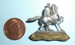 Indian Army - United Provinces Horse Silver & Gilt Officers …