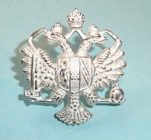1st Queens Dragoon Guards (QDG) Officers Frosted Silver Plate Cap …
