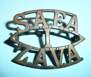 South African Field Artillery - SAFA / 1 / ZAVA …