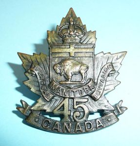 WW1 Canada - 45th (Manitoba) CEF Canadian Expeditionary Force Picked …