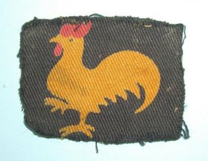 Korean War - 40th Infantry Division Printed Cloth Formation Sign
