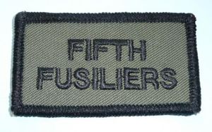 FIFTH FUSILIERS Green Patch - 5th Volunteer Battalion the Royal …