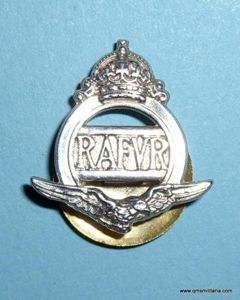 WW2 Royal Air Force Volunteer Reserve RAFVR Officially Numbered Lapel …