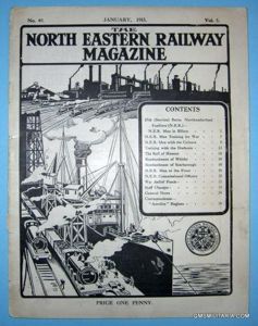 Scarce WW1 The North Eastern Railway ( NER ) Monthly …